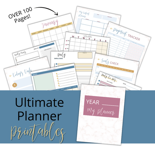 Plan Your Life Life Like A Boss! Planner BUNDLE | Printable Planner